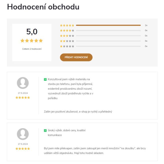 Děkujeme prvním zákazníkům za pozitivní hodnocení, jsme rádi, že jste byli s námi spokojení 😊